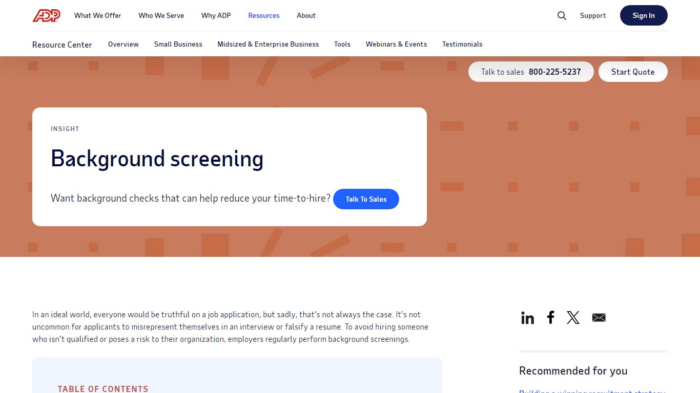What is Background Screening and Why is It Important? | ADP