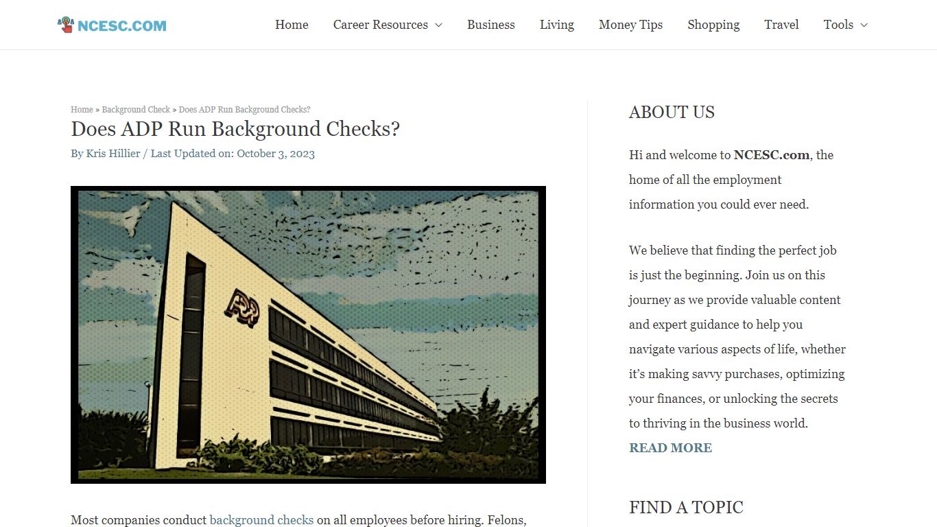 Does ADP Run Background Checks? - Tips for Getting Hired at ADP - NCESC